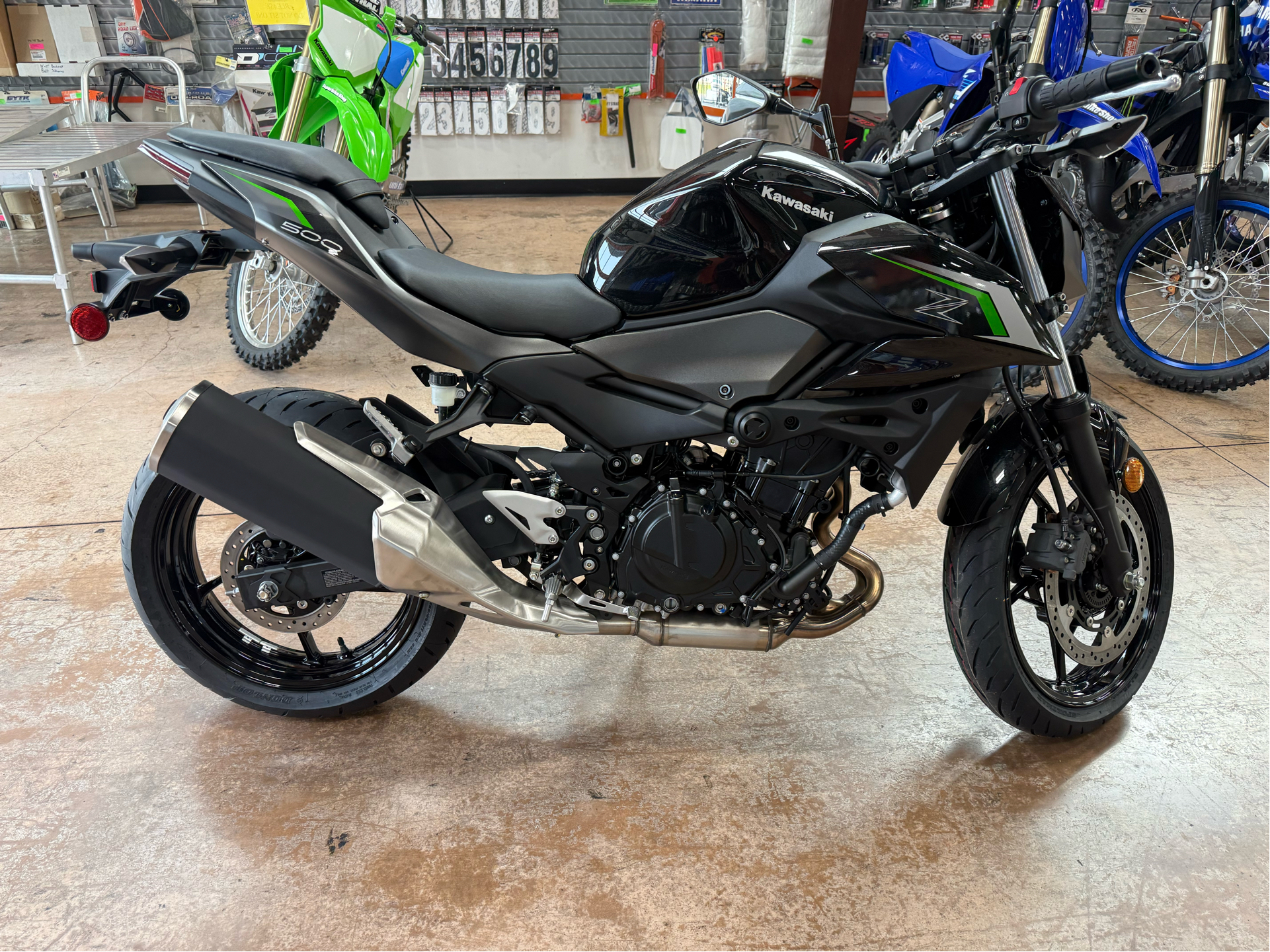New 2025 Kawasaki Z500 ABS Motorcycles in Evansville, IN | Stock