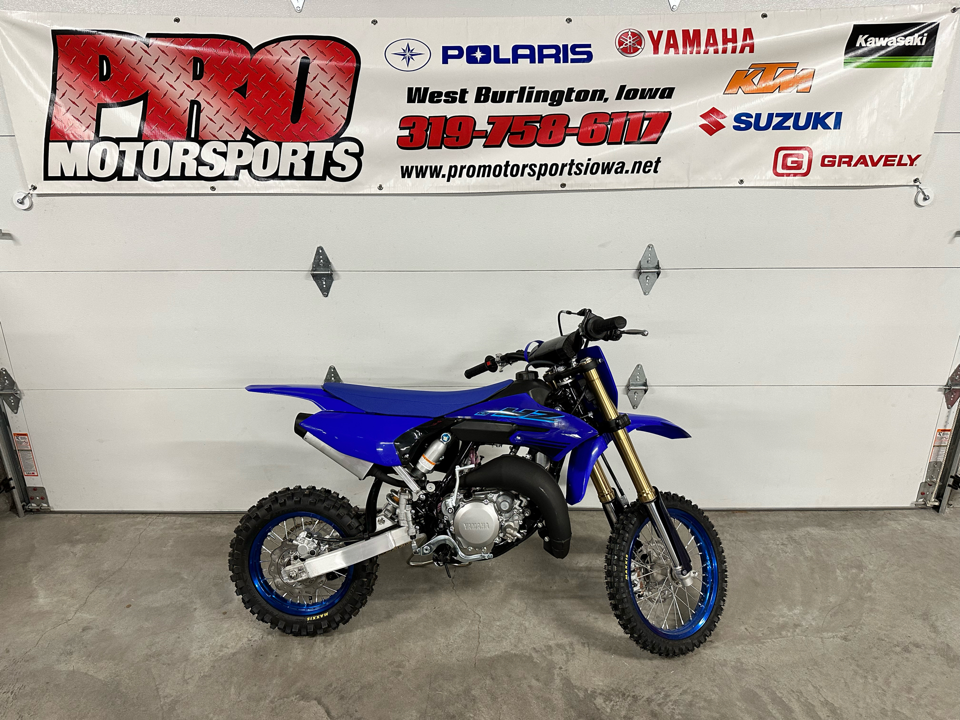 New 2024 Yamaha YZ65 | Motorcycles in West Burlington IA | YAM015791 Team  Yamaha Blue, image size:1920x1440