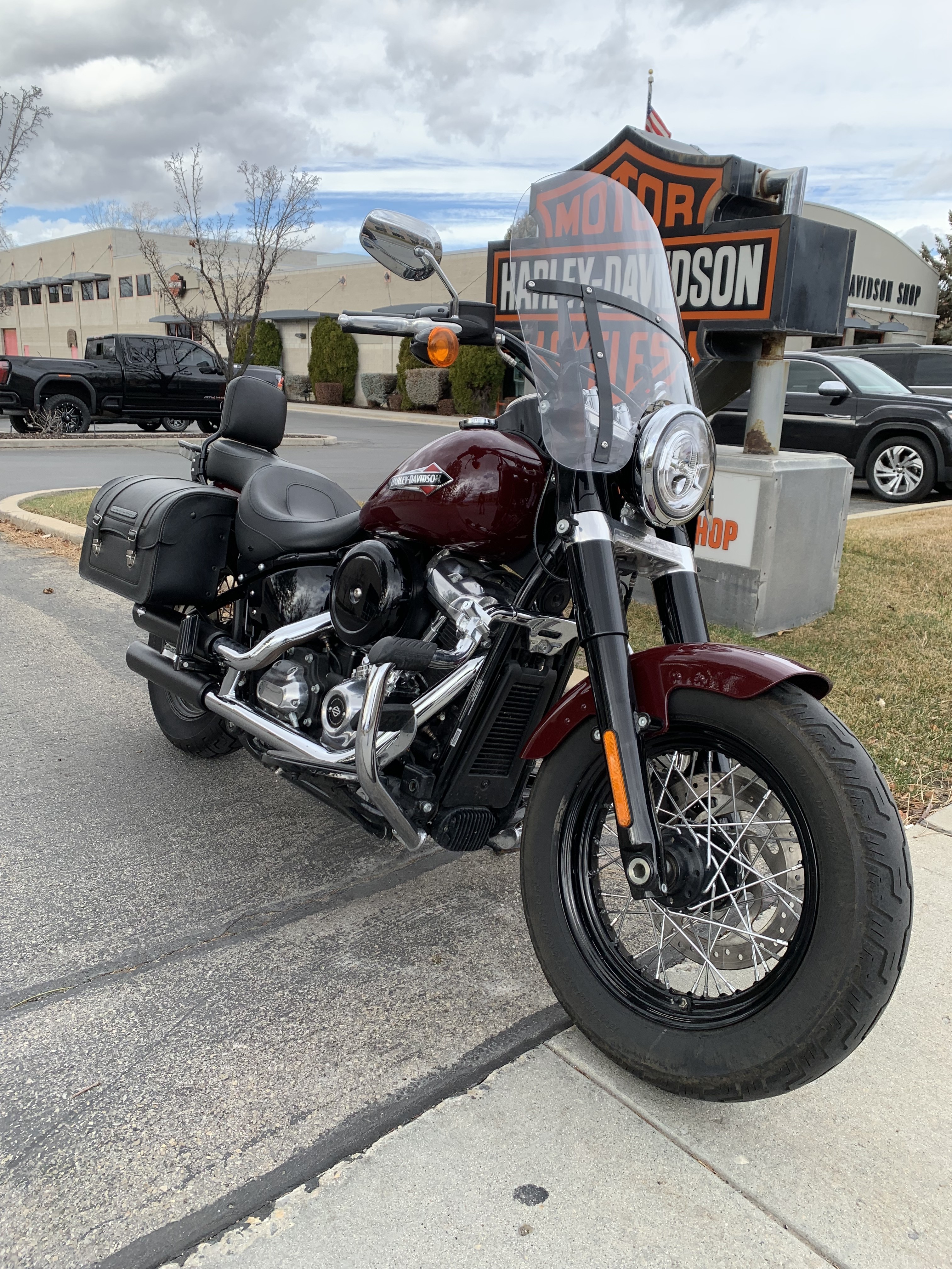 Used 2020 Harley-Davidson Softail Slim® Billiard Burgundy | Motorcycles in  Sandy UT | 070899, image size:3024x4032