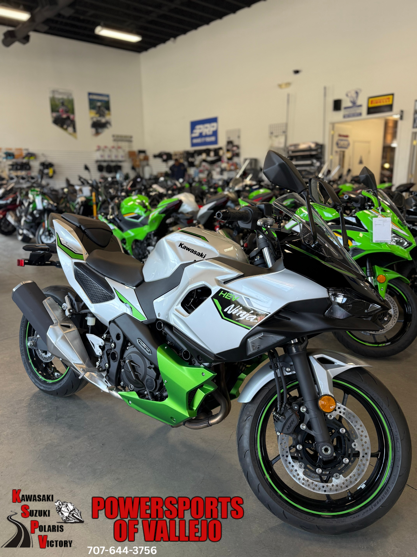 New 2024 Kawasaki Ninja 7 Hybrid ABS Metallic Bright Silver