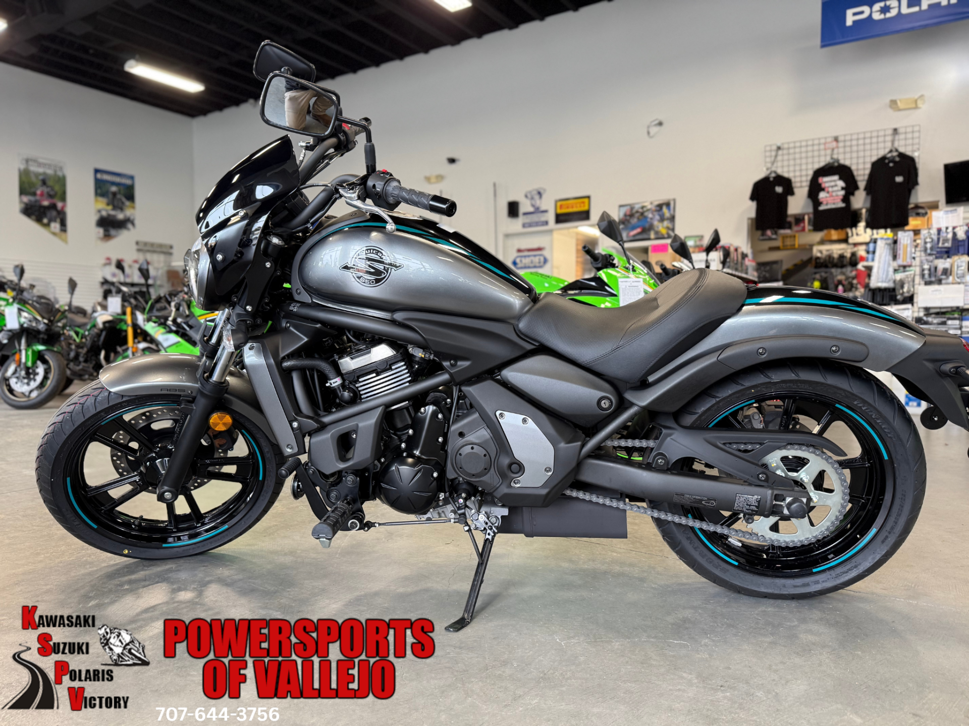 New 2025 Kawasaki Vulcan S Cafe ABS Metallic Moondust Gray