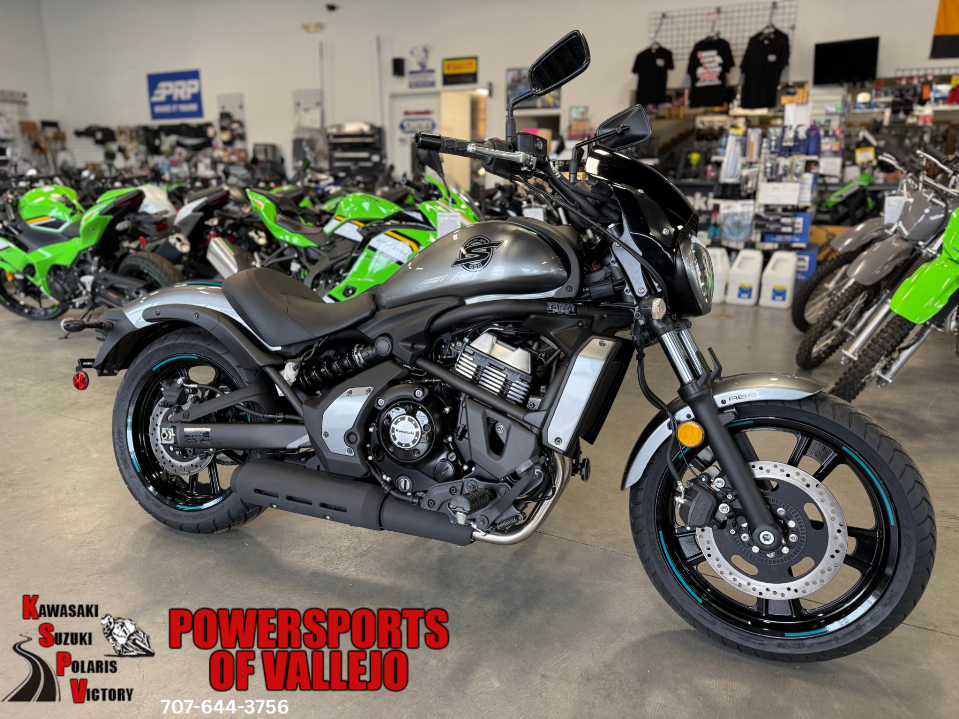 New 2025 Kawasaki Vulcan S Cafe ABS Metallic Moondust Gray