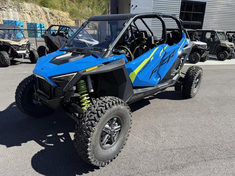 New 2024 Polaris RZR Turbo R 4 Premium Velocity Blue | Utility