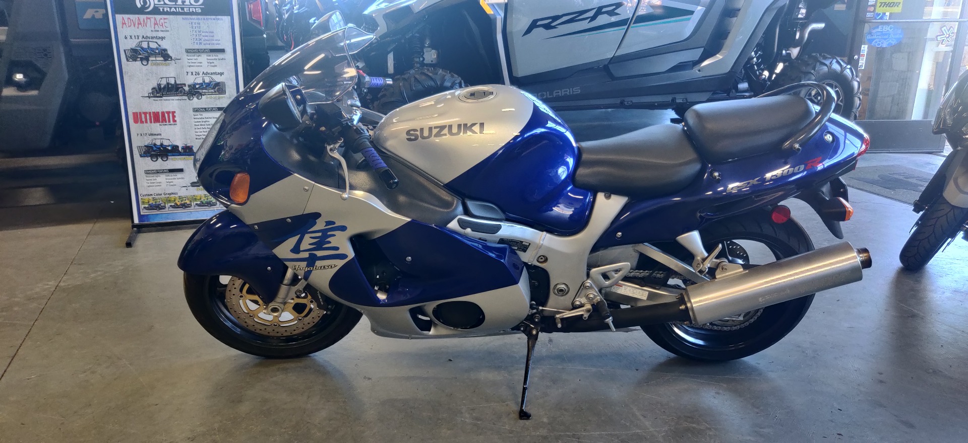 Used 2000 Suzuki Hayabusa GSXR1300 Blue Silver Motorcycles in