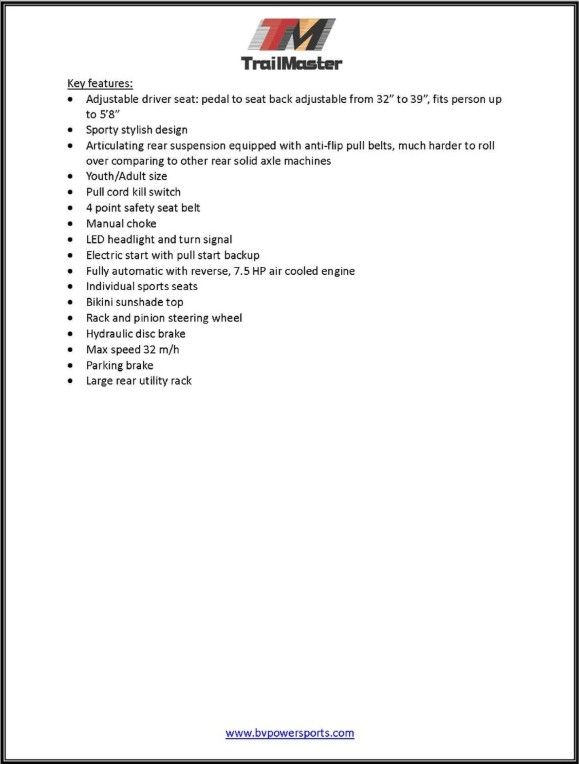 2026 TRAILMASTER POWERSPORTS Cheetah 8 in San Antonio, Texas - Photo 8