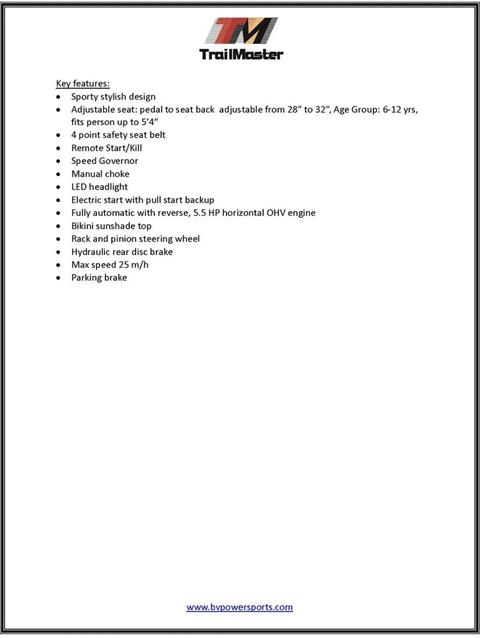 2026 TRAILMASTER POWERSPORTS Cheetah 6 in San Antonio, Texas - Photo 14