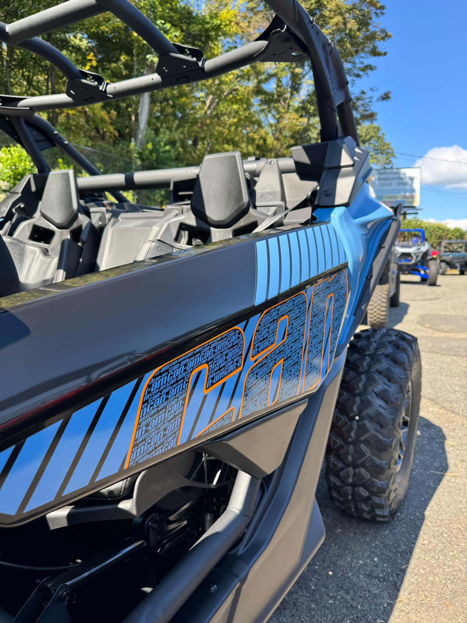New 2026 Can-Am Maverick X3 DS TURBO RR Scandi Blue / Orange Crush
