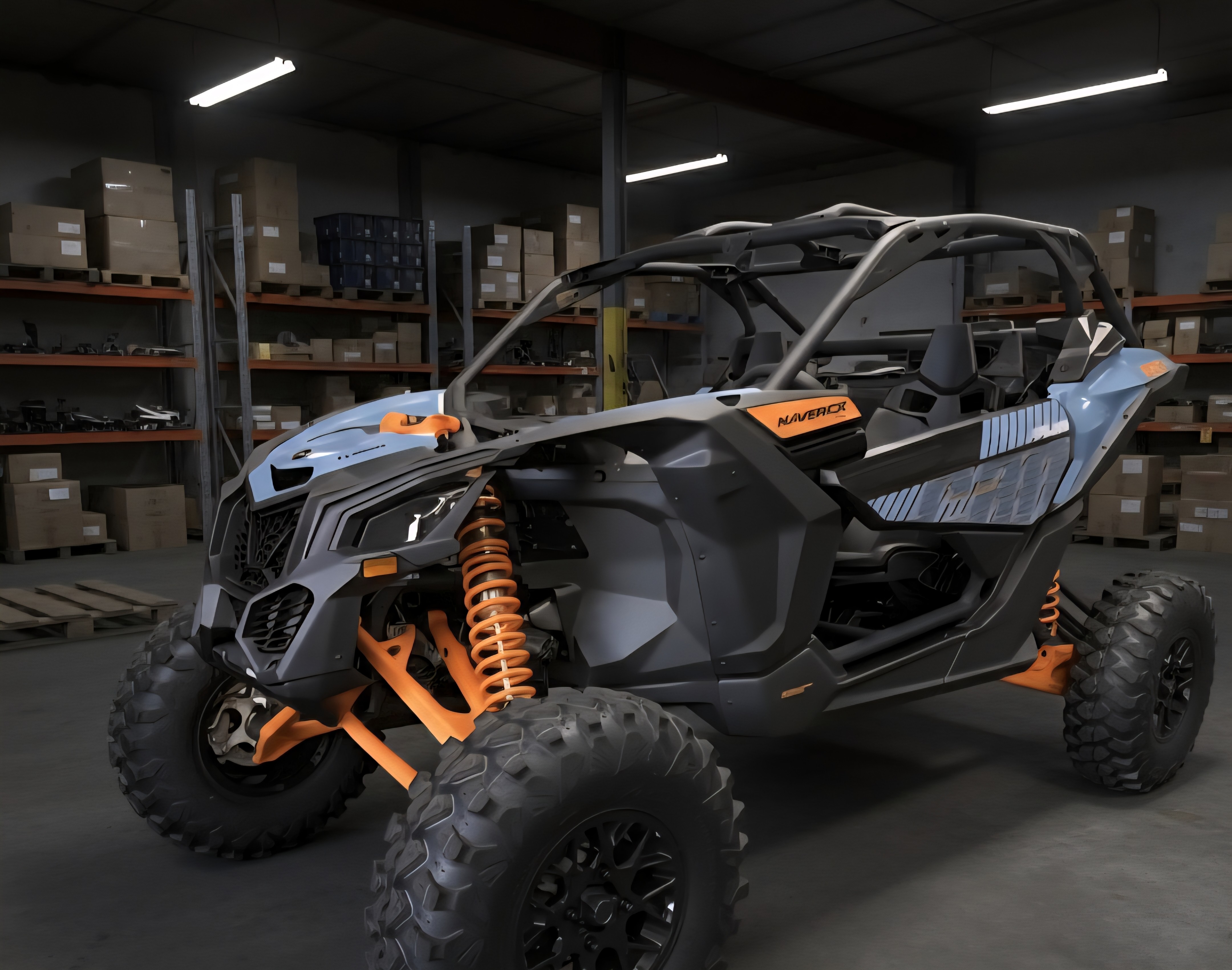 New 2026 Can-Am Maverick X3 DS TURBO Scandi Blue / Orange Crush