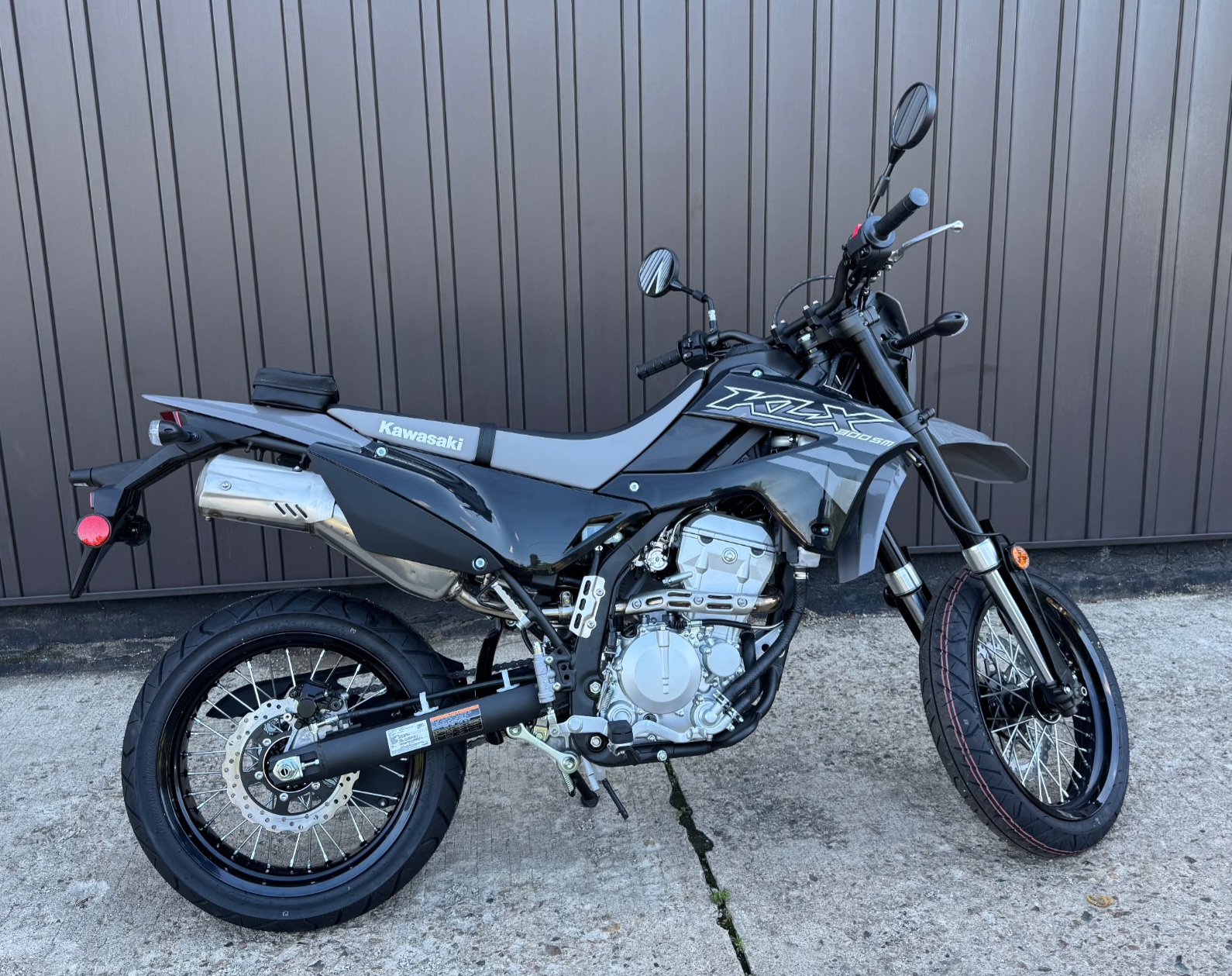 New 2026 Kawasaki KLX 300SM Battle Gray / Ebony | Motorcycles in
