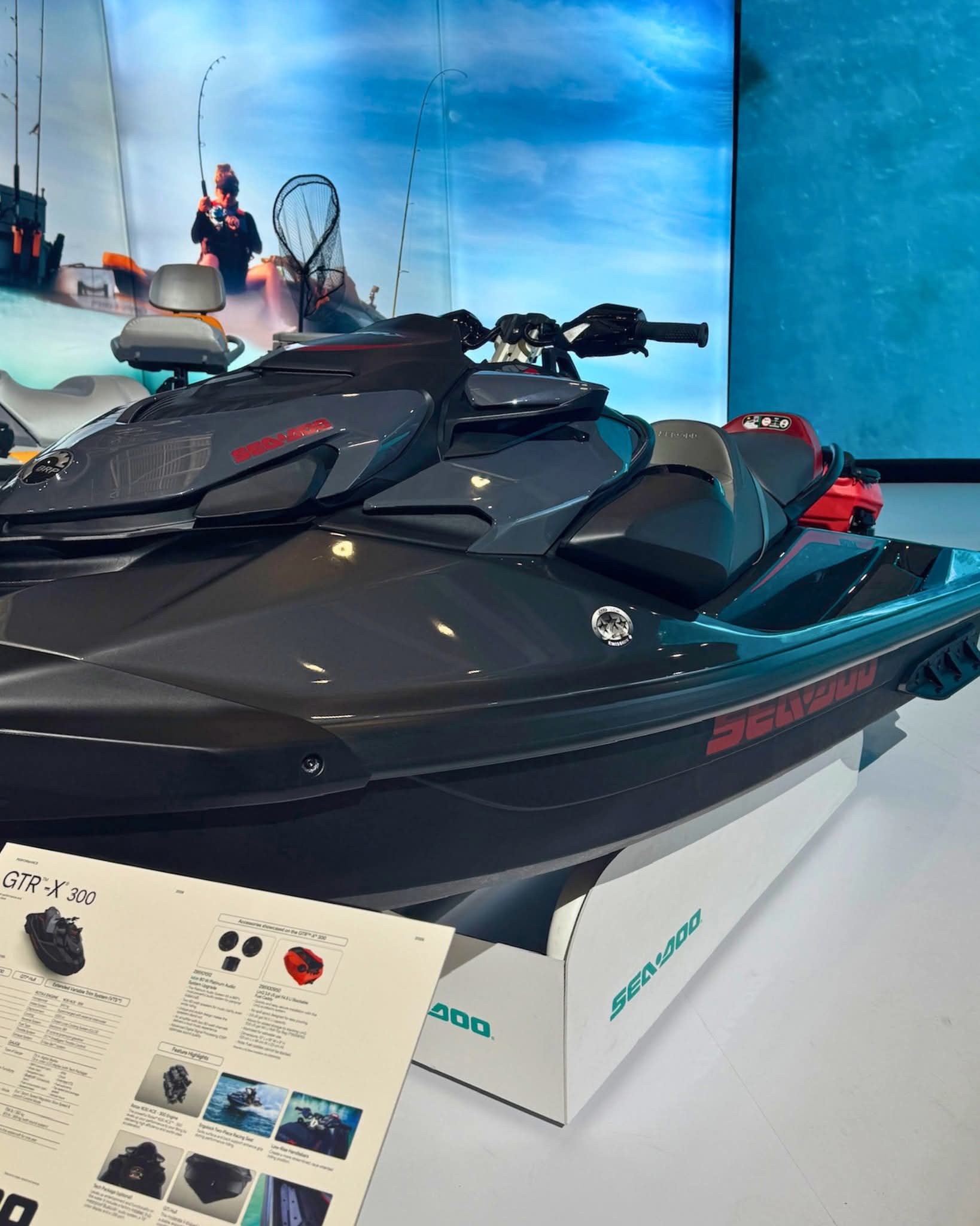 New 2026 Sea-Doo GTR-X 300 iBR + Tech Package Eclipse Black / Deep