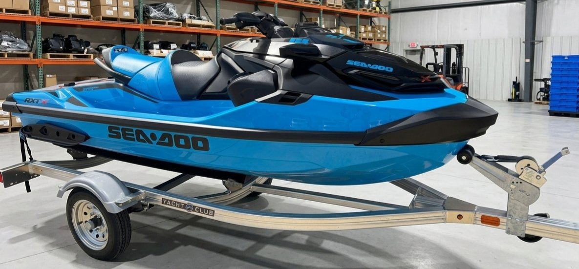 seaページ New 2026 Sea-Doo RXT-X 325 + Tech Package Gulfstream Blue Premium