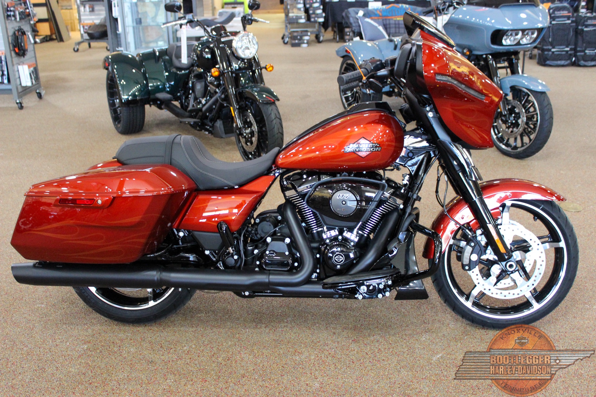 90sHarley-DavidsonTigerFlameハーレーロンT L 90sHarley-DavidsonTigerFlameハーレーロンT L