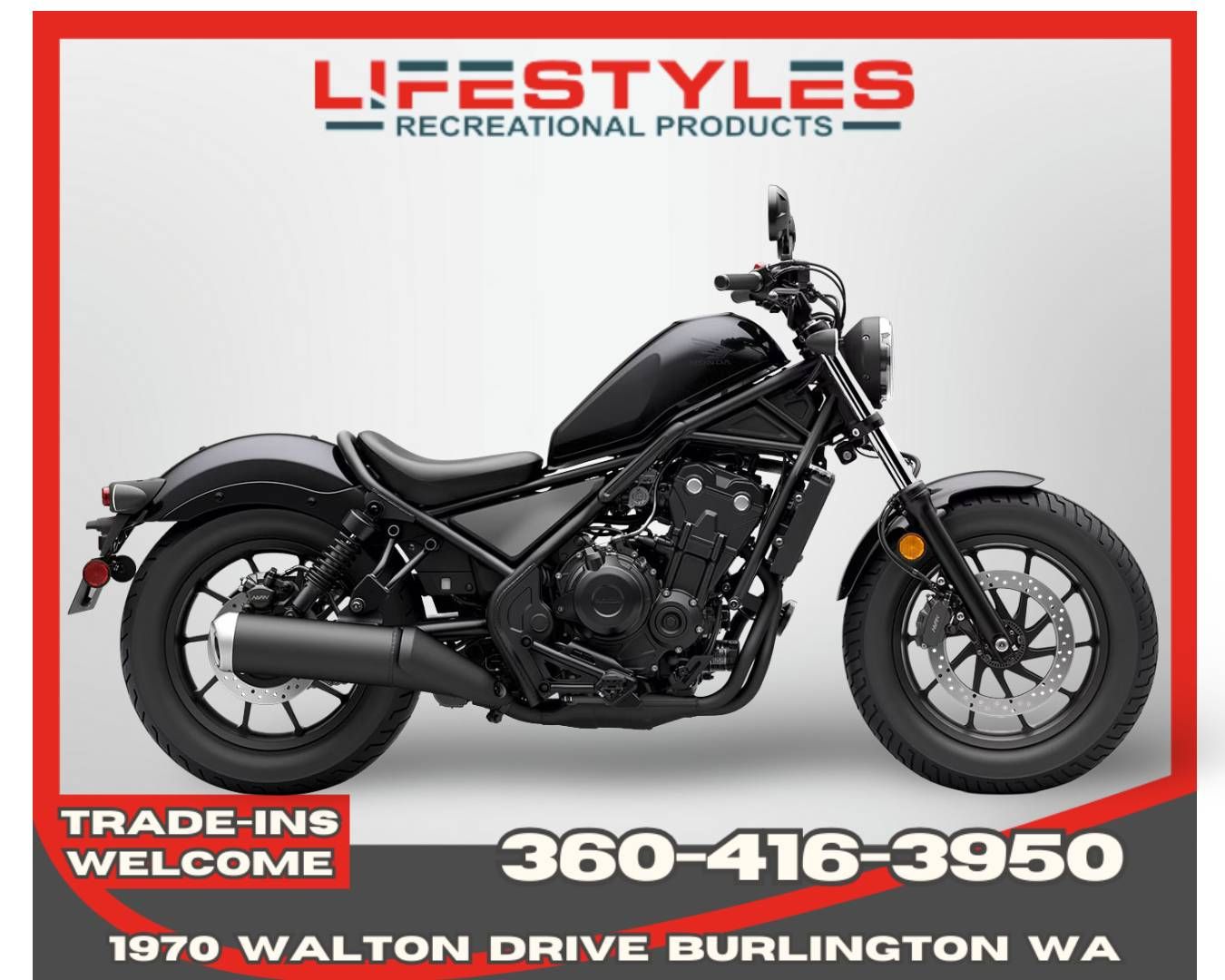 2026 Honda Rebel 500 in Burlington, Washington - Photo 1