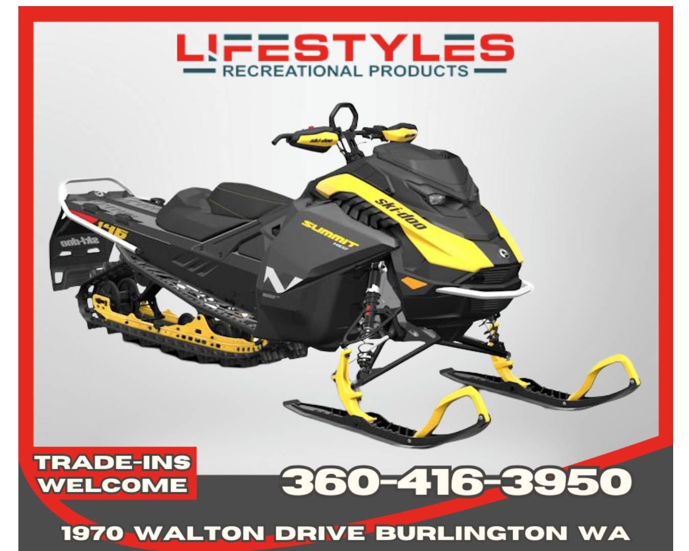 2026 Ski-Doo Summit NEO+ 600 EFI ES Hurricane 1.75 w/ FlexEdge HAC in Burlington, Washington - Photo 1