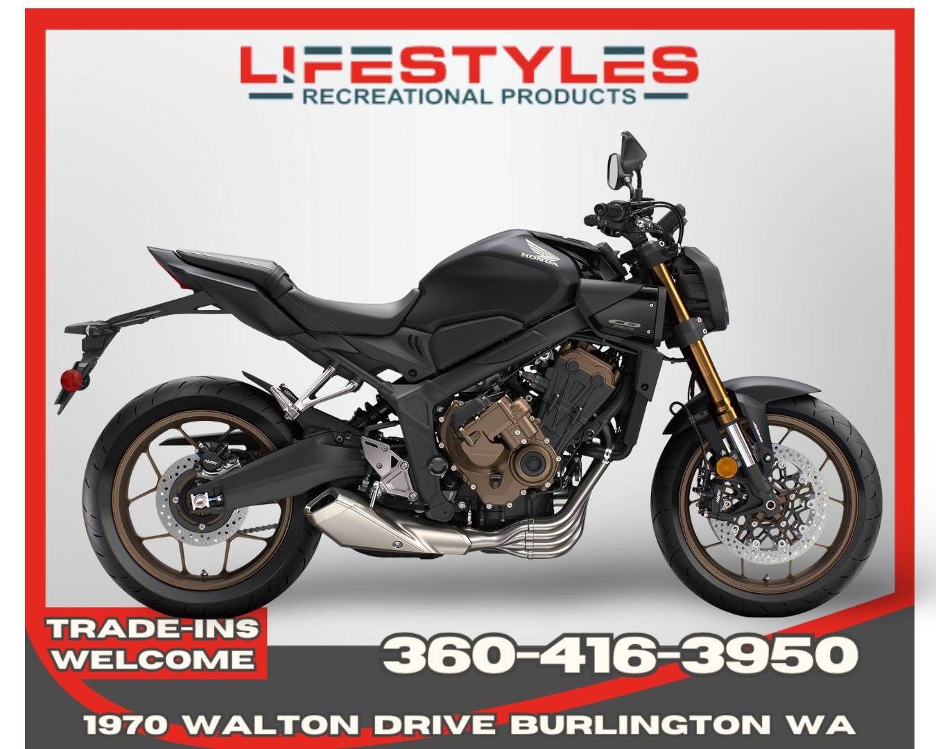 2026 Honda CB650R E-Clutch in Burlington, Washington - Photo 1