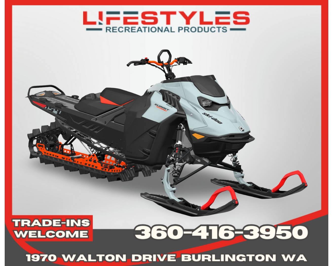 2027 Ski-Doo Summit Edge 154 850 E-TEC SHOT PowderMax X-Light 3 1