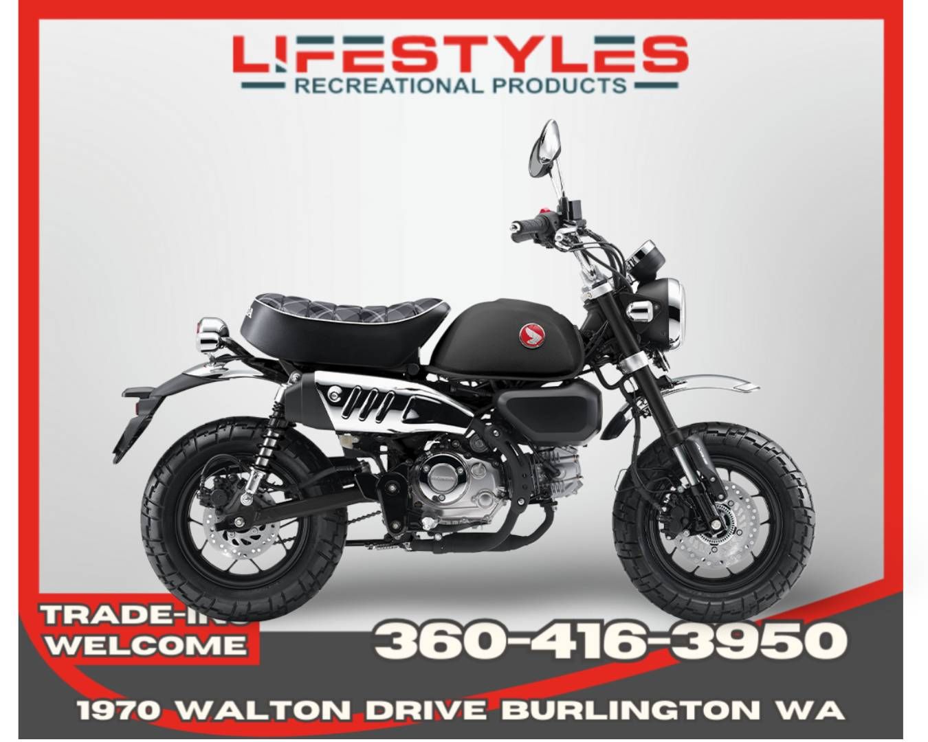 2026 Honda Monkey ABS in Burlington, Washington - Photo 1