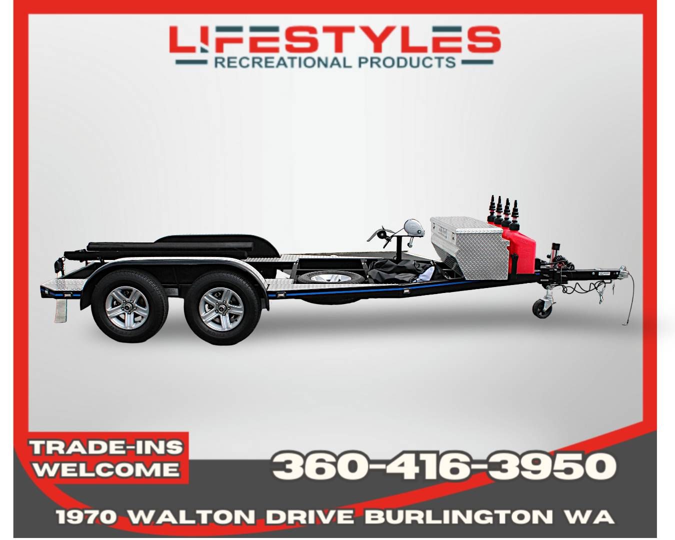 2016 SHADOW TRAILERS SHAD 1 SINGLE JET SKI TRAILER in Burlington, Washington - Photo 1