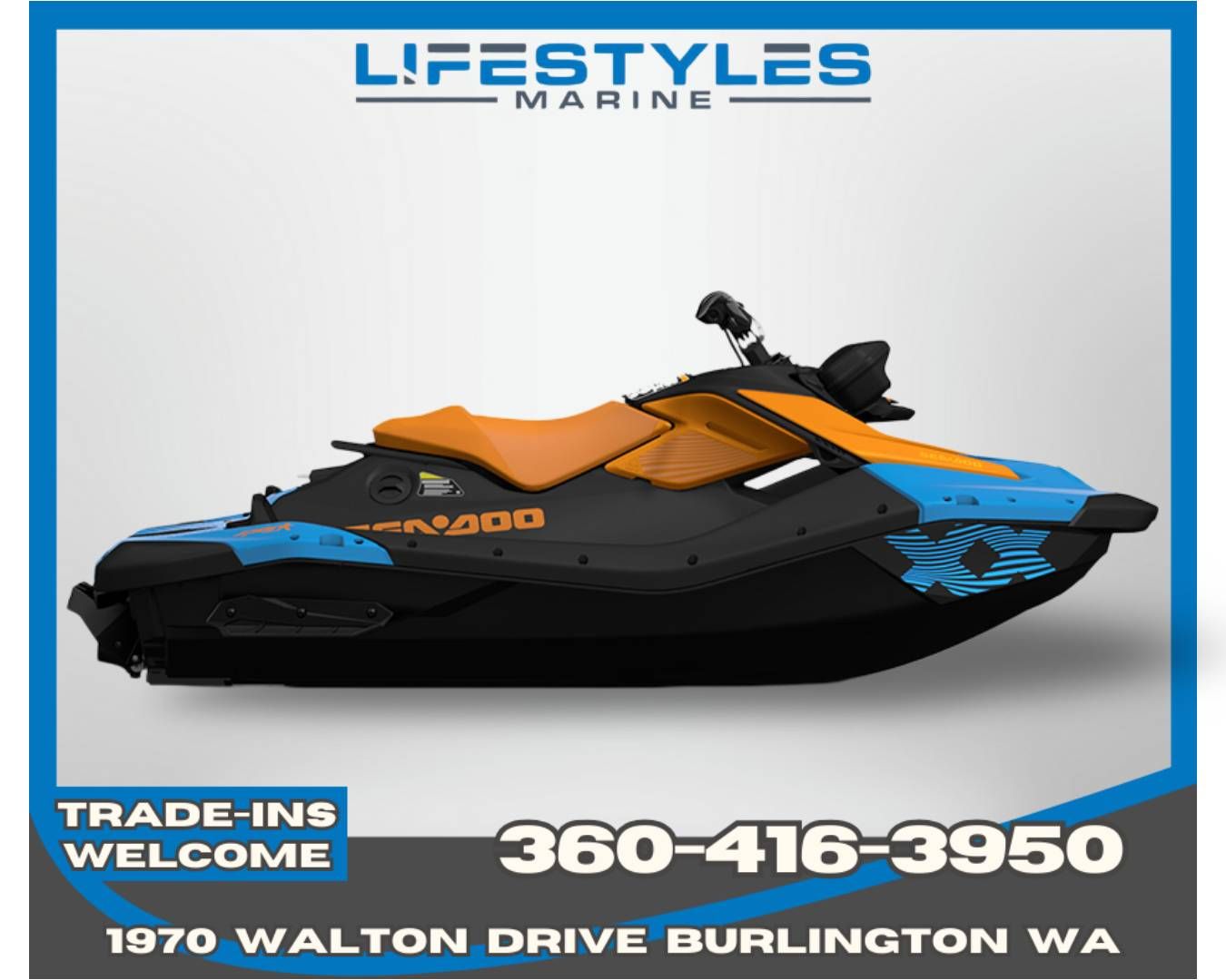 2026 Sea-Doo Spark Trixx for 1 + iBR and Audio in option in Burlington, Washington - Photo 1