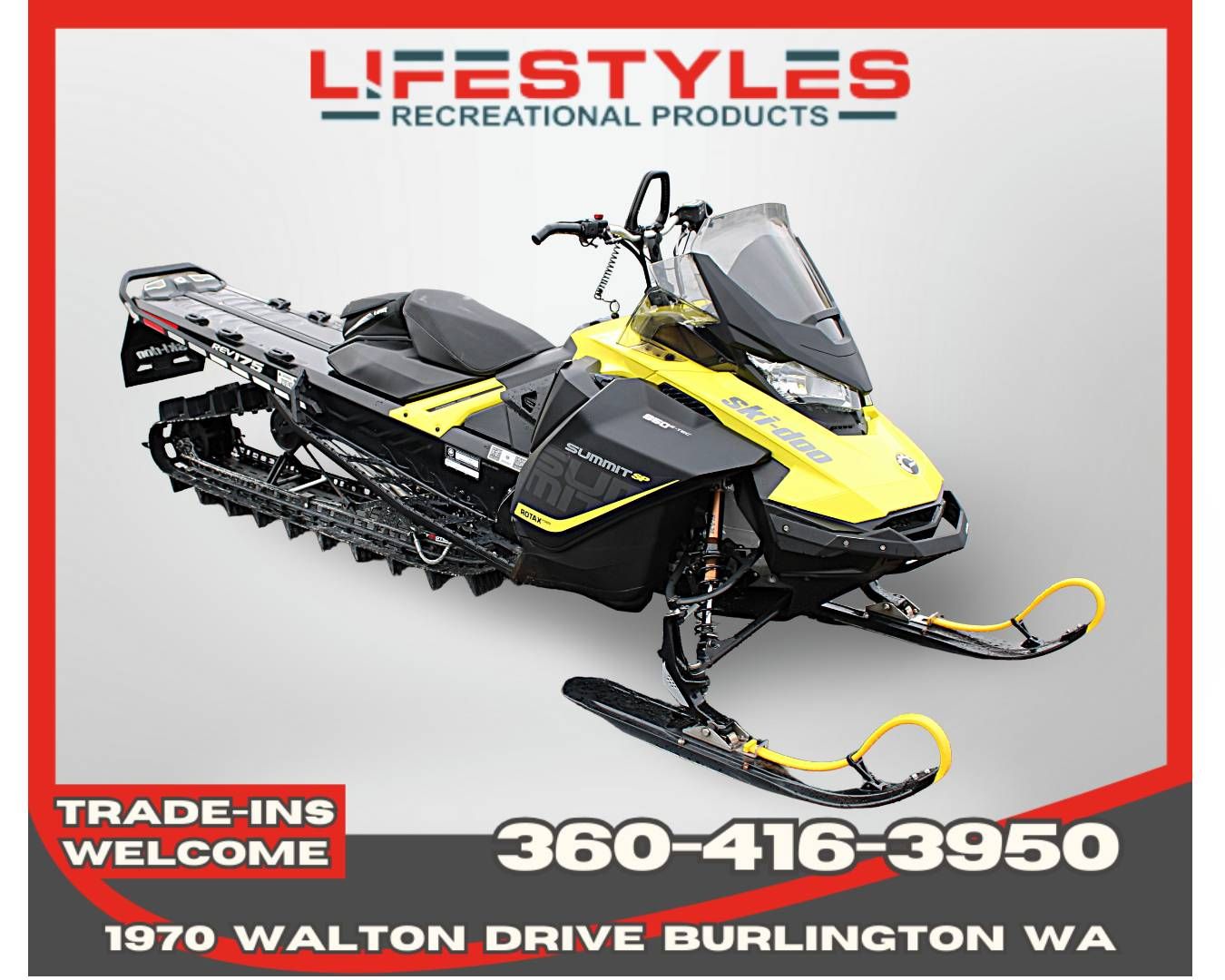 2018 Ski-Doo Summit SP 175 850 E-TEC SS in Burlington, Washington - Photo 1