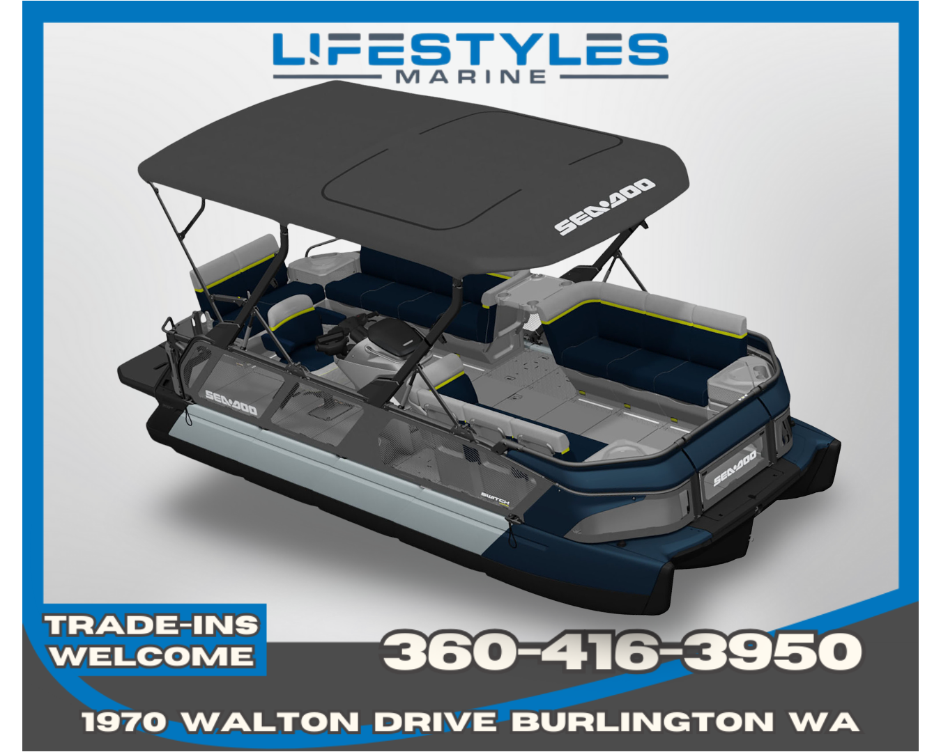 2026 Sea-Doo Switch Cruise Limited 21 - 300 hp (With Double Bimini) in Burlington, Washington - Photo 1