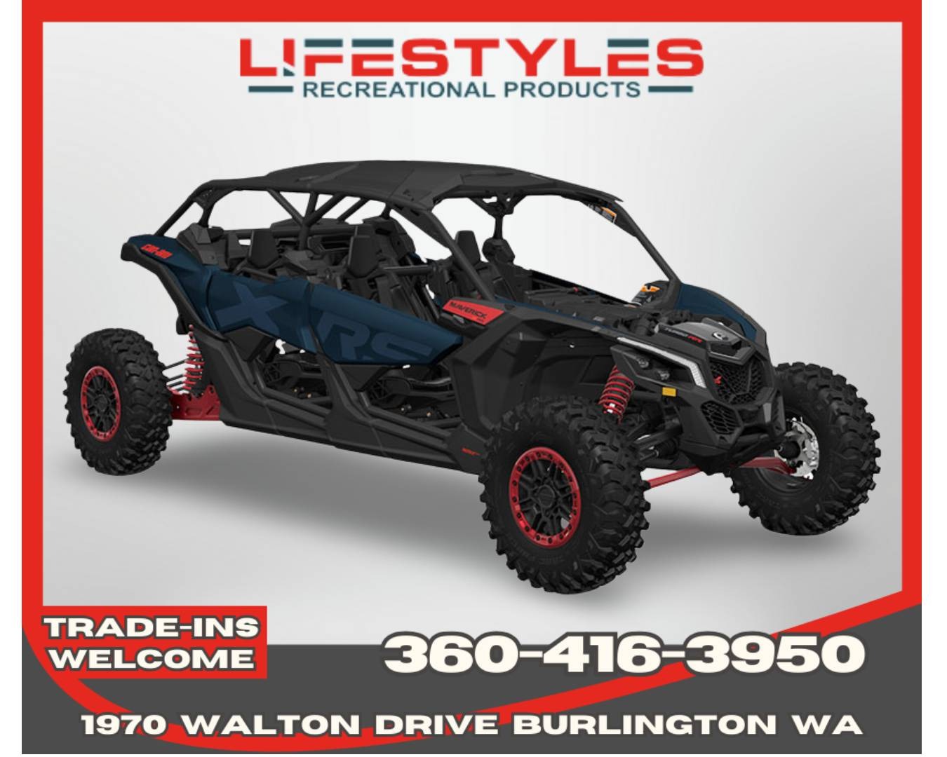 2026 Can-Am Maverick X3 MAX X RS TURBO RR Smart-Shox with 10.2 for sale 1266891