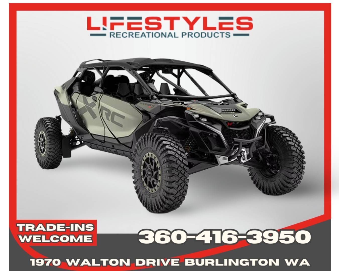 2026 Can-Am Maverick R MAX X RC with Smart-Shox in Burlington, Washington - Photo 1