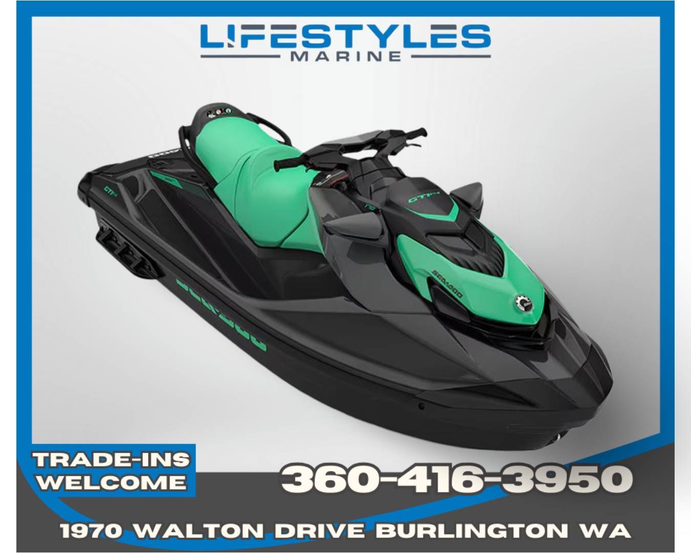 2026 Sea-Doo GTI SE 170 + Tech Package, Audio, iDF, iBR in Burlington, Washington - Photo 1