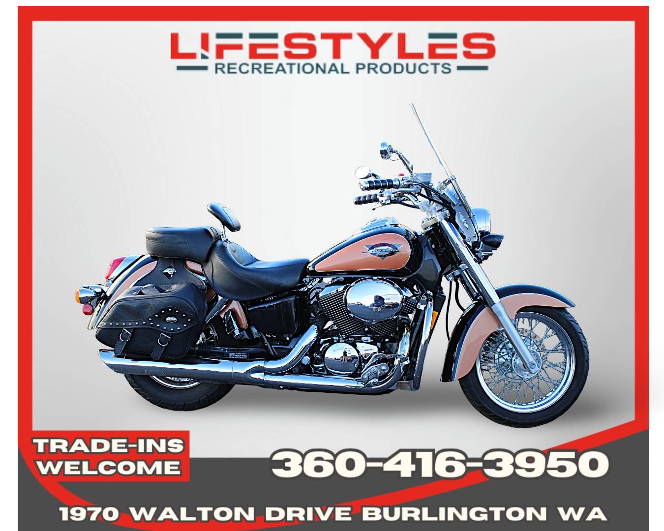 1998 Honda Shadow ACE DLX in Burlington, Washington - Photo 1