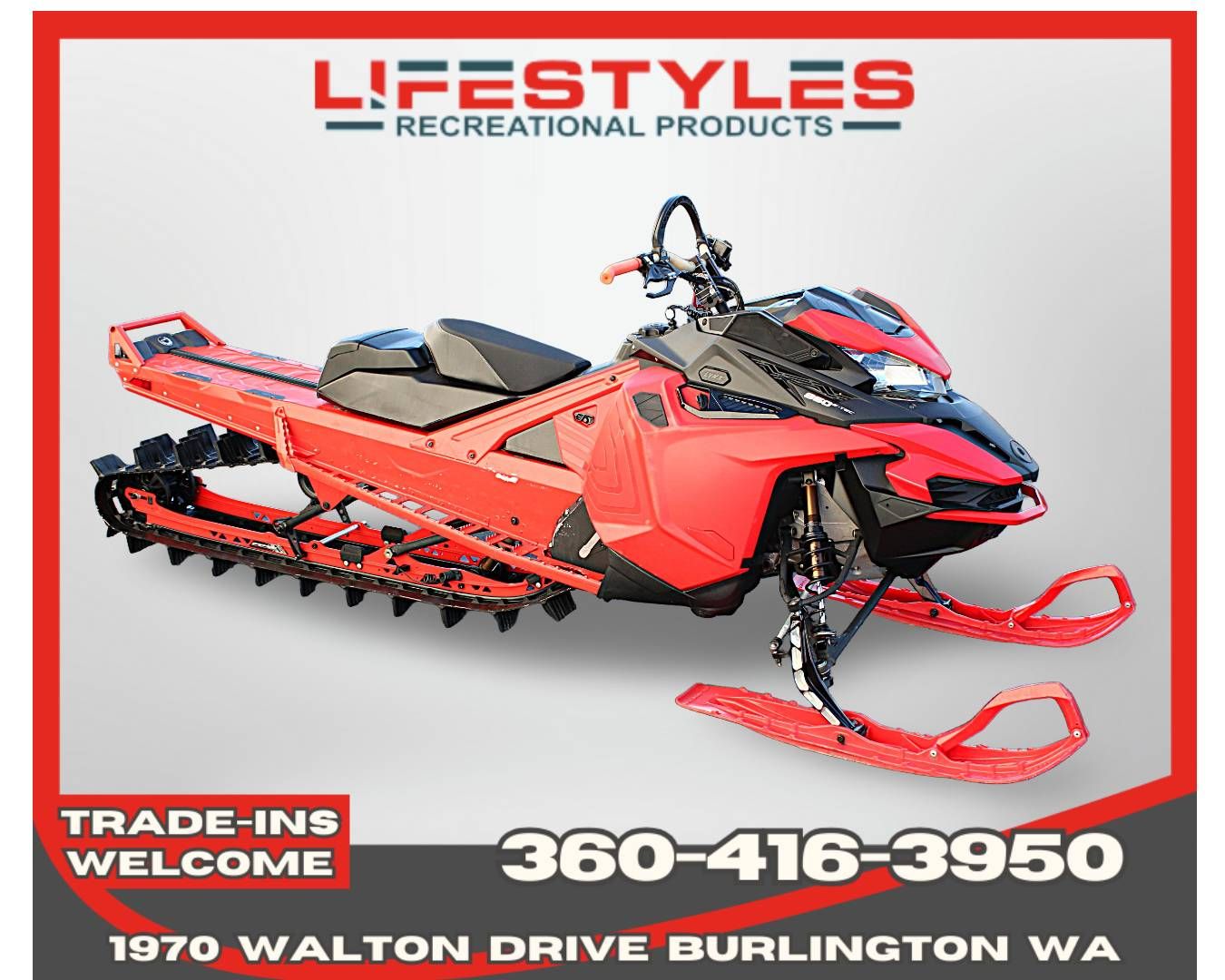 2022 LYNX BoonDocker DS 4100 850 E-TEC PowderMax Light FlexEdge 3.0 SHOT in Burlington, Washington - Photo 1