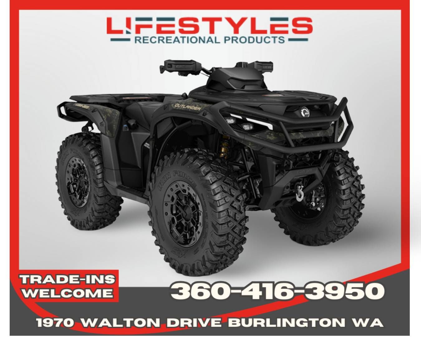 2026 Can-Am Outlander Backcountry 1000R in Burlington, Washington - Photo 1
