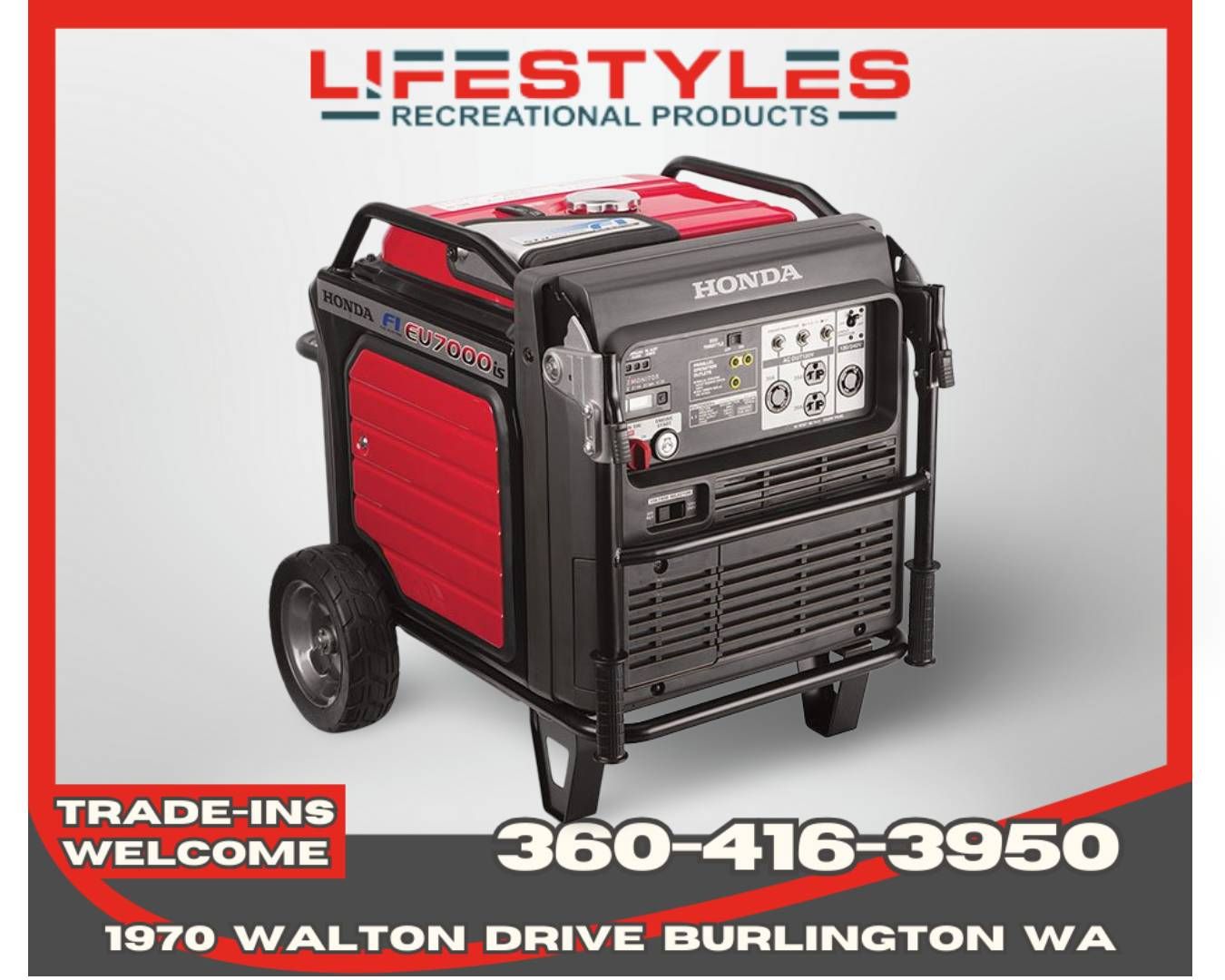 Honda Power Equipment EU7000iS in Burlington, Washington - Photo 1