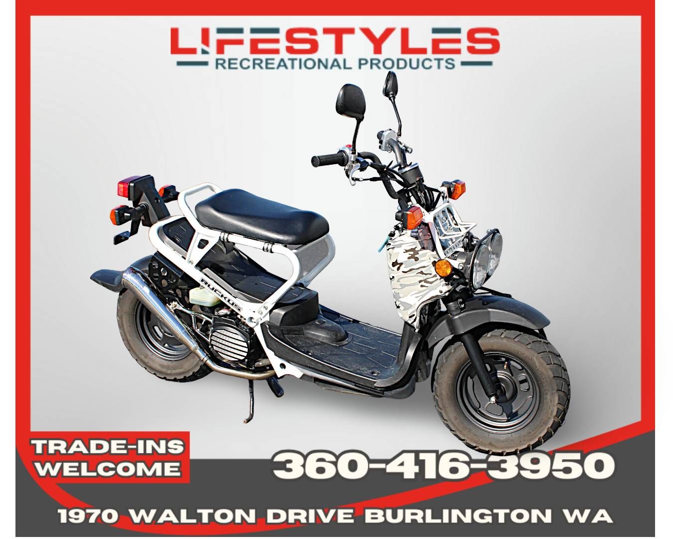 2007 Honda Ruckus® in Burlington, Washington - Photo 1