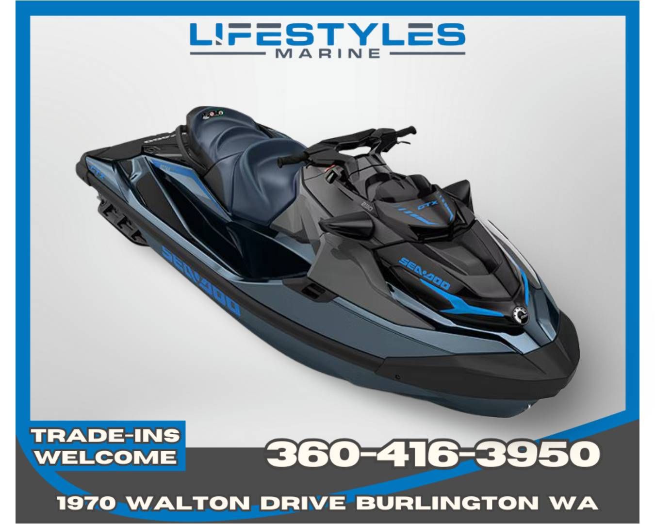 2026 Sea-Doo GTX 230 + Tech Package, Audio, iDF, iBR in Burlington, Washington - Photo 1