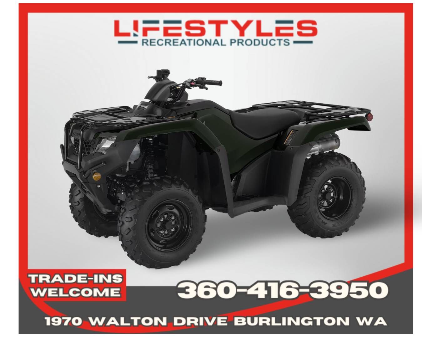 2026 Honda FourTrax Rancher 4x4 in Burlington, Washington - Photo 1