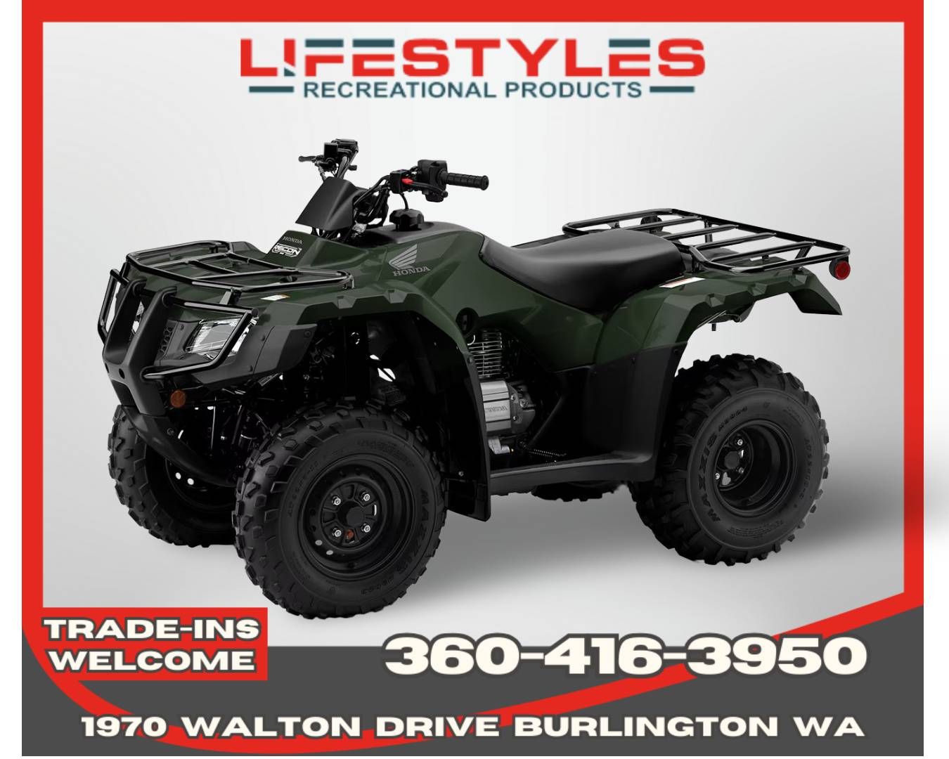 2026 Honda FourTrax Recon ES in Burlington, Washington - Photo 1