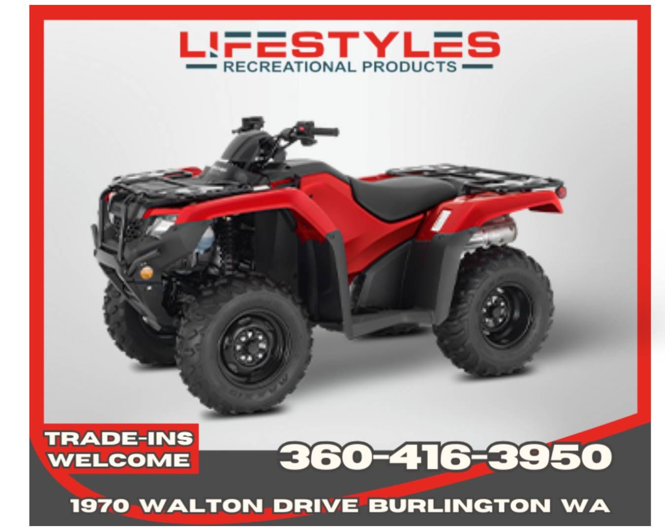 2026 Honda FourTrax Rancher 4x4 in Burlington, Washington - Photo 1
