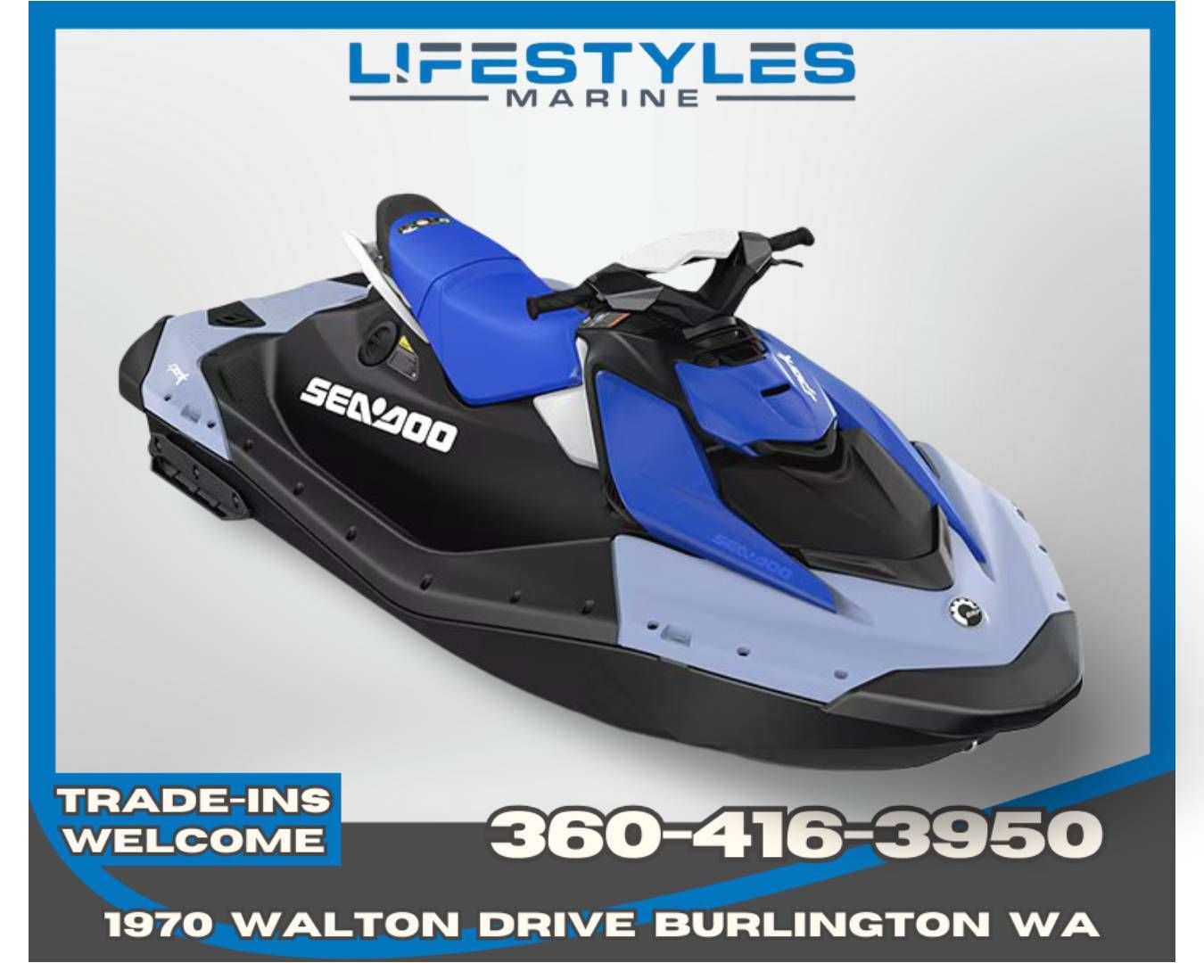2026 Sea-Doo Spark for 2 90 hp + Convenience package with iBR in Burlington, Washington - Photo 1