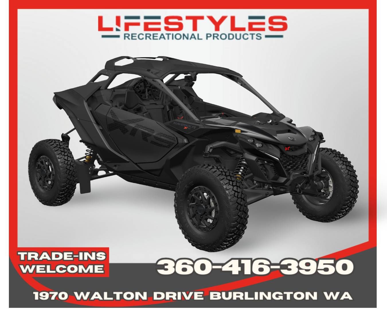 2026 Can-Am Maverick R X RS with Smart-Shox in Burlington, Washington - Photo 1