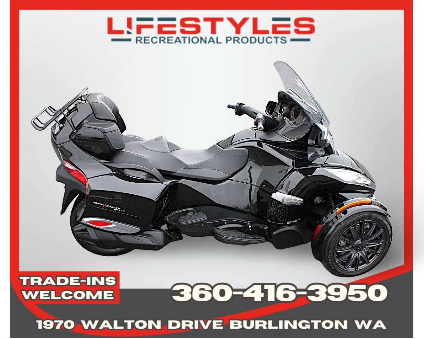 2015 Can-Am Spyder® RT-S SE6 in Burlington, Washington - Photo 1