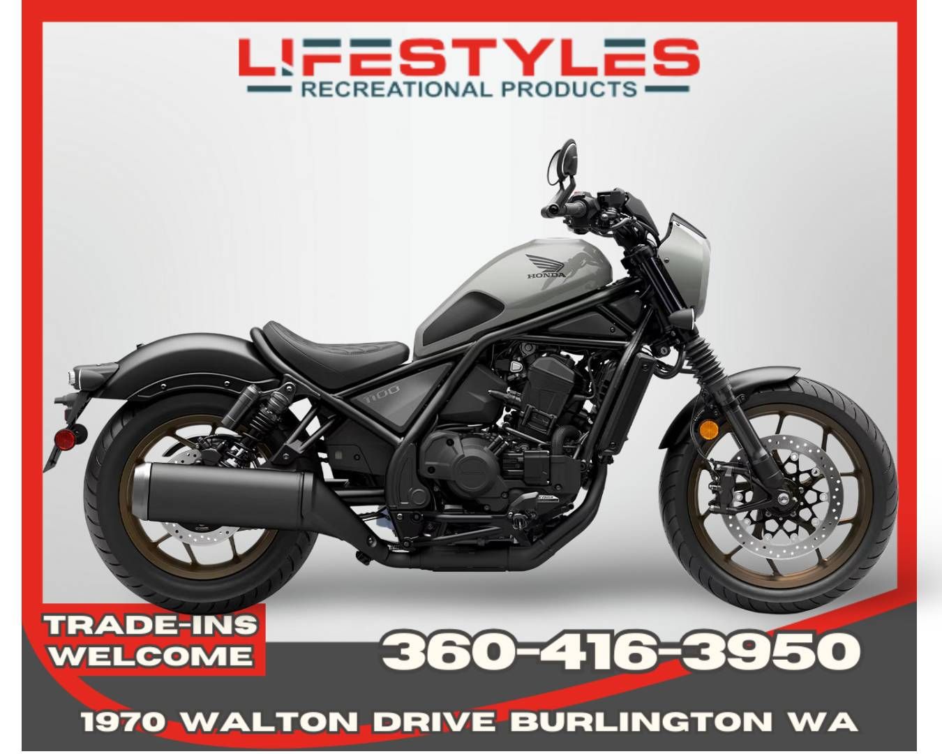 2026 Honda Rebel 1100 DCT SE in Burlington, Washington - Photo 1