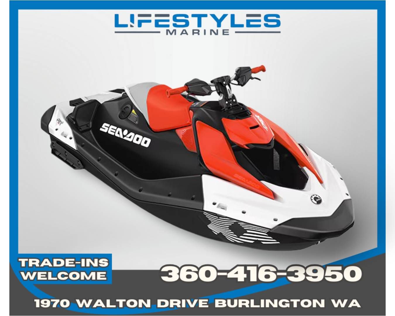 2026 Sea-Doo Spark Trixx for 1 + iBR in Burlington, Washington - Photo 1