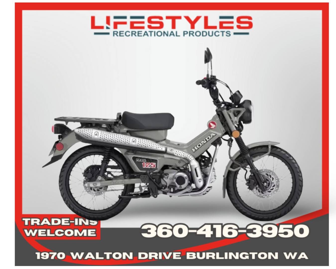 2025 Honda Trail125 in Burlington, Washington - Photo 1