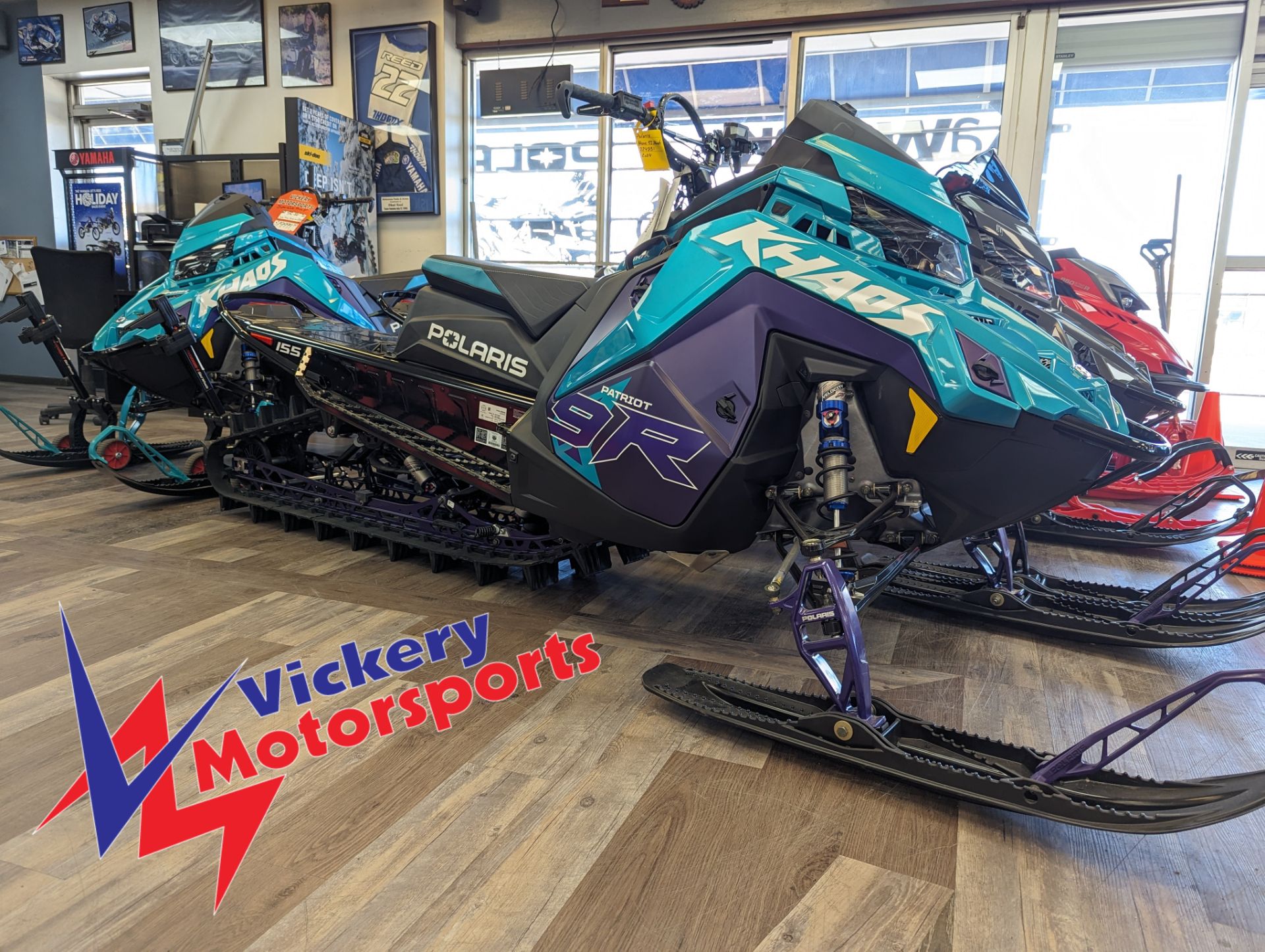 2024 Polaris Patriot 9R RMK Khaos Slash 155 SC Snowmobiles