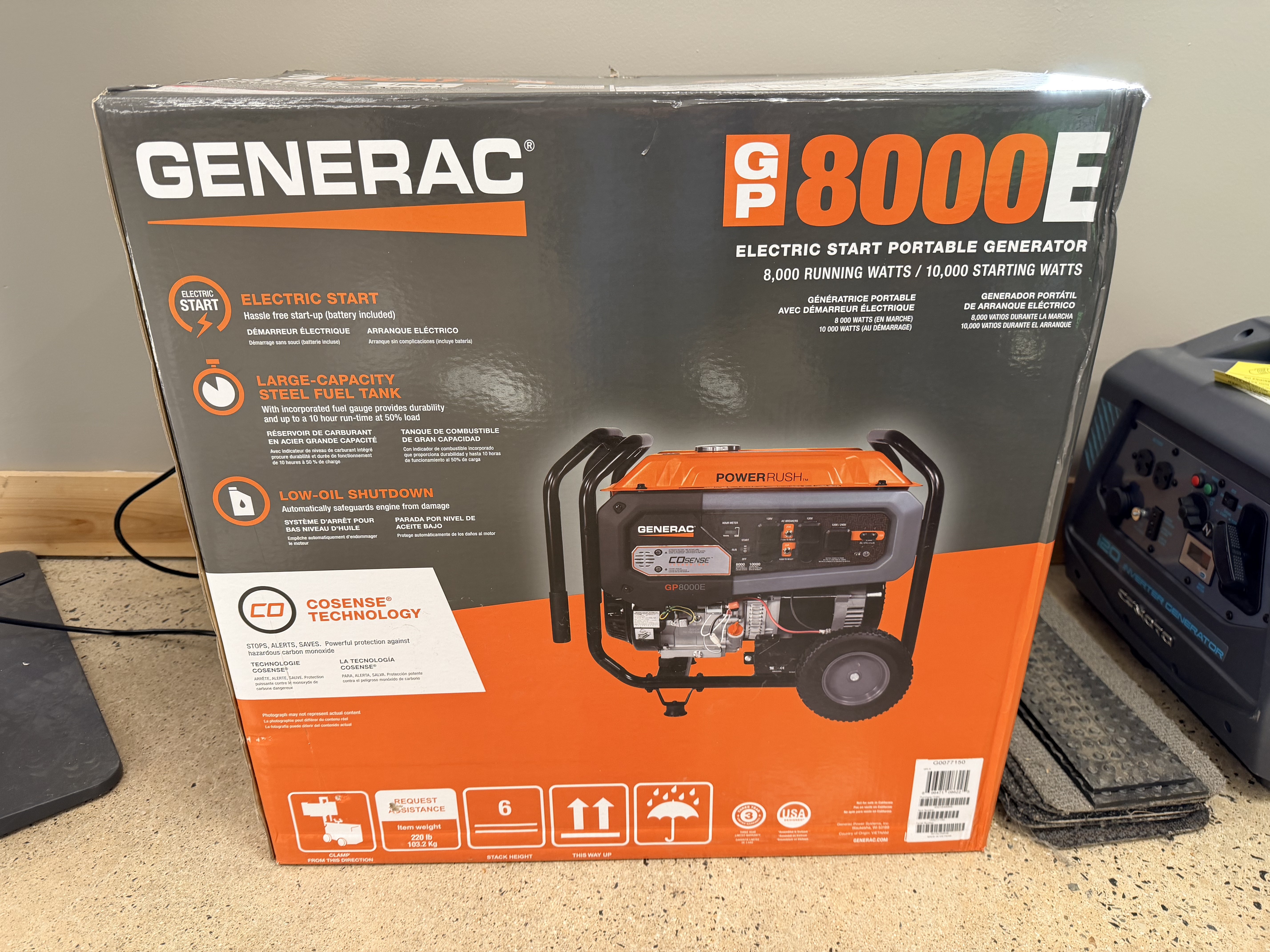Generac 8000W Portable Generator with COsense, Lebanon ME | New