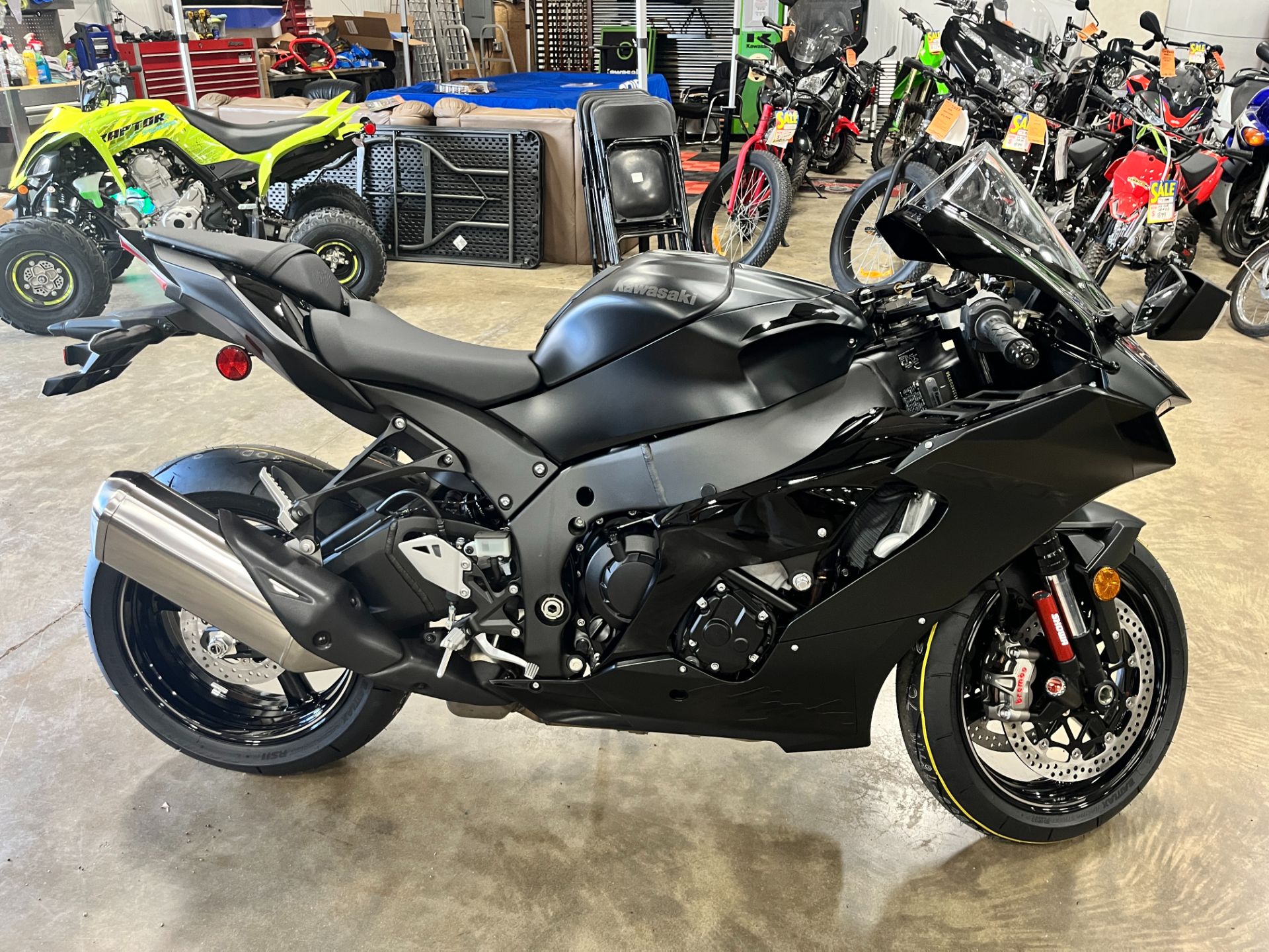 ten New 2024 Kawasaki Ninja ZX-10RR ABS Lime Green / Ebony