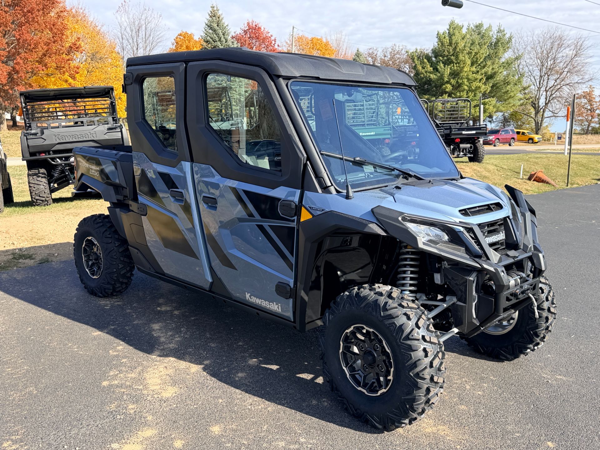 New 2025 Kawasaki RIDGE XR CREW Limited HVAC, Belvidere IL | Specs