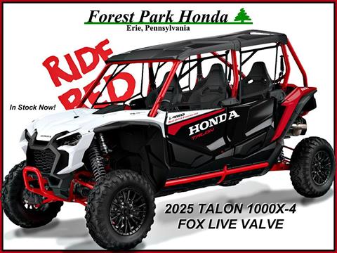 New 2025 Honda Talon 1000X-4 FOX Live Valve Utility Vehicles in