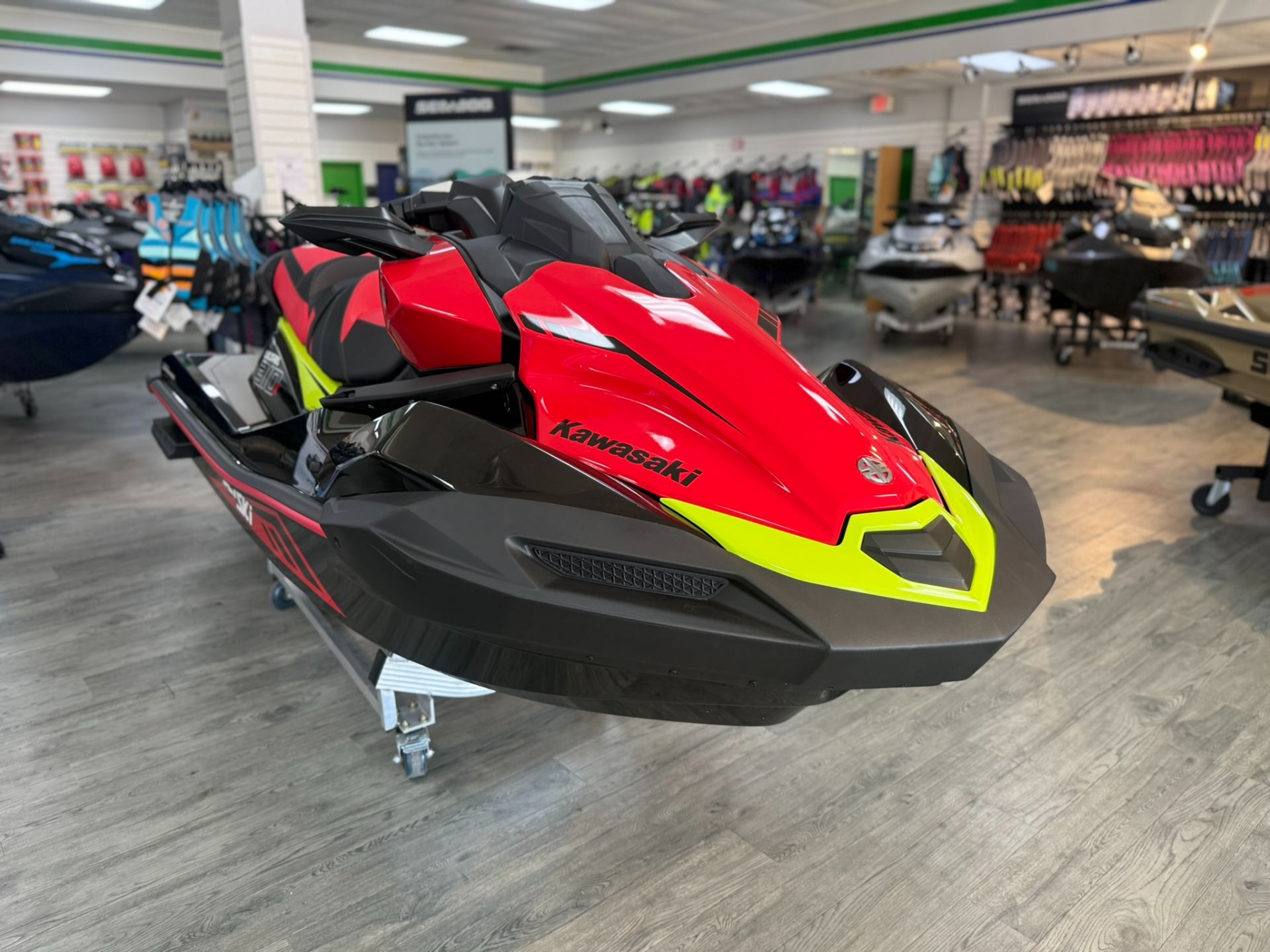 New 2025 Kawasaki Jet Ski® Ultra® 310X Ebony / Neon Red Watercraft