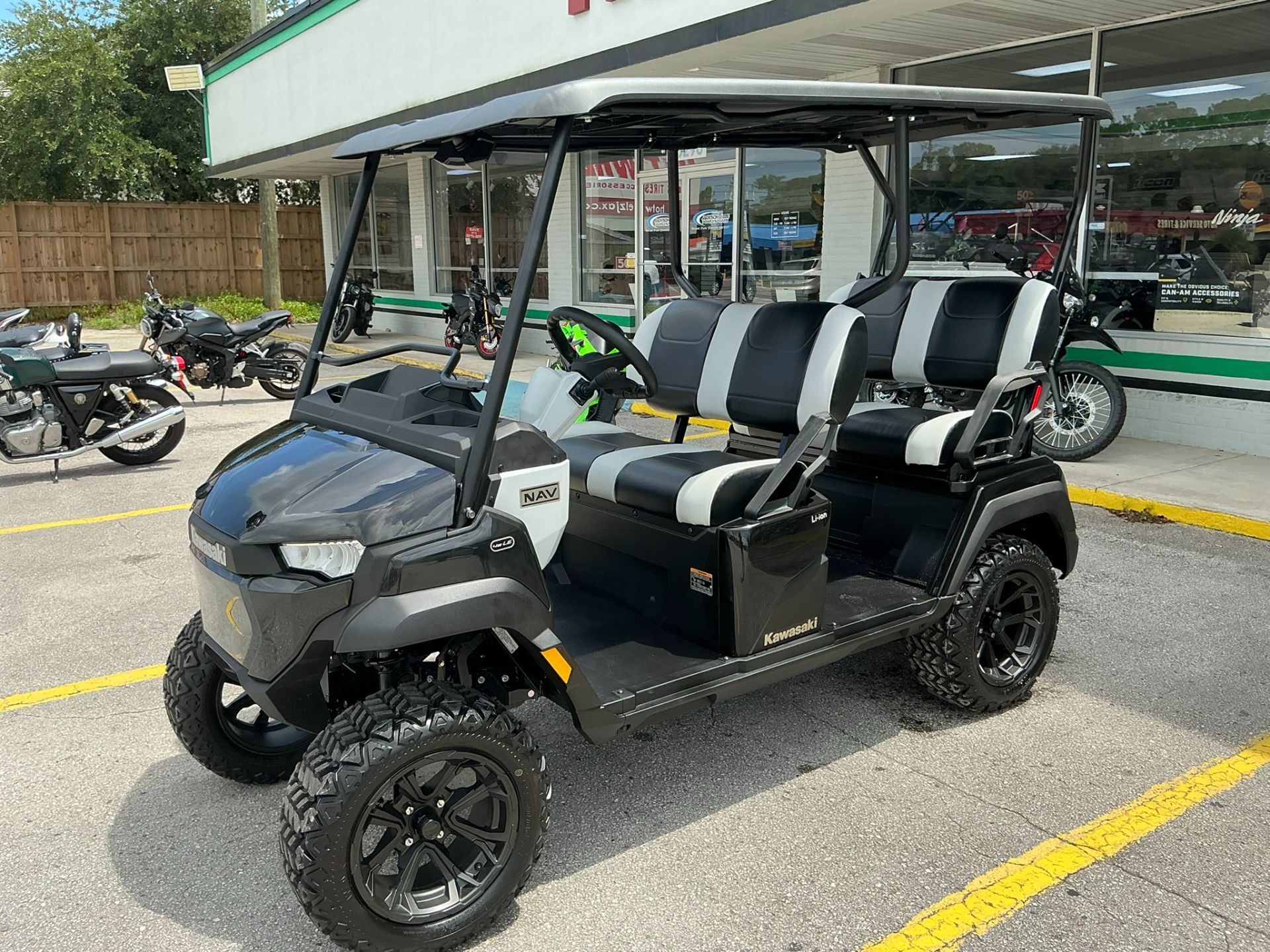 New 2025 Kawasaki NAV® 4e LE Super Black Golf Carts For Sale in